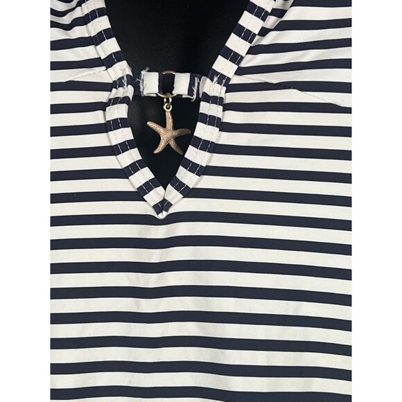 AQUA Swim Striped Halter One Piece Swimsuit Size XS - Picture 6 of 10